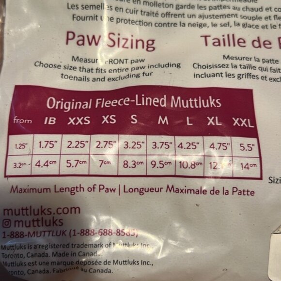 MUTTLUKS extra small doggy boots slightly used extra small - Picture 5 of 7